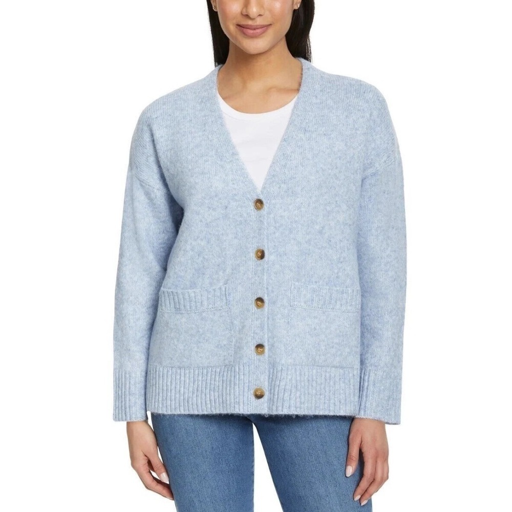 Ella Moss Ladies' Button Front Cardigan Medium Blue Brand New